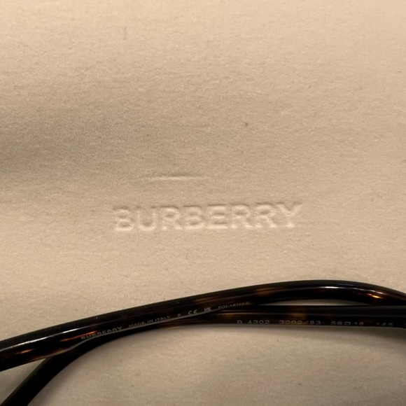 Burberry Sunglasses- Polarized- Authentic- case, wipe, manual, & box included - Picture 6 of 7